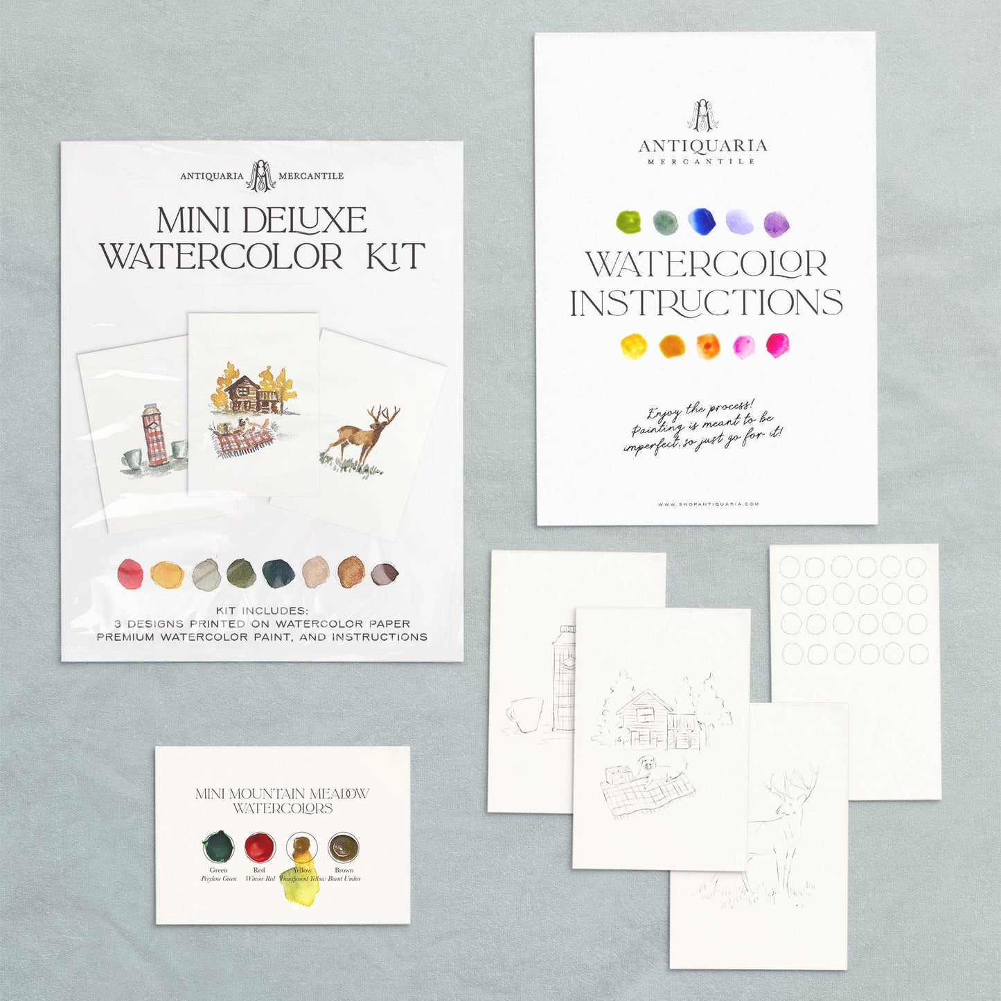 Mini Watercolor Kit | Mountain Cabin
