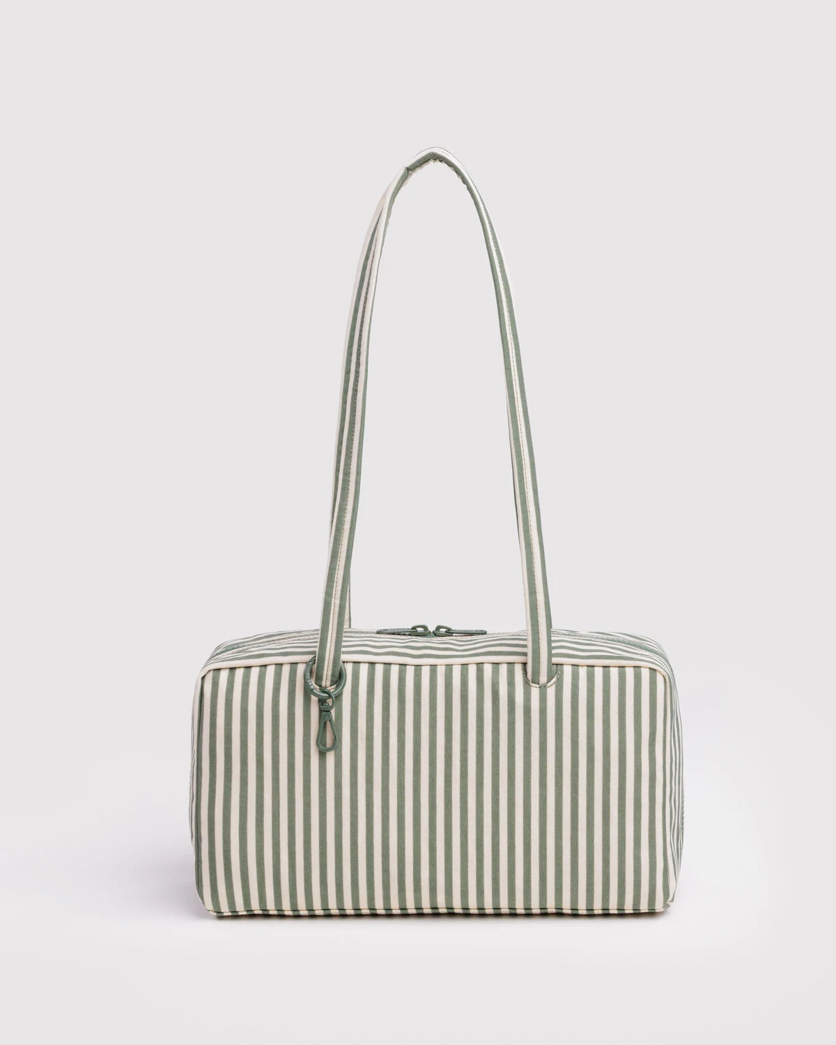 Nylon Bowler Bag | Sage Stripe