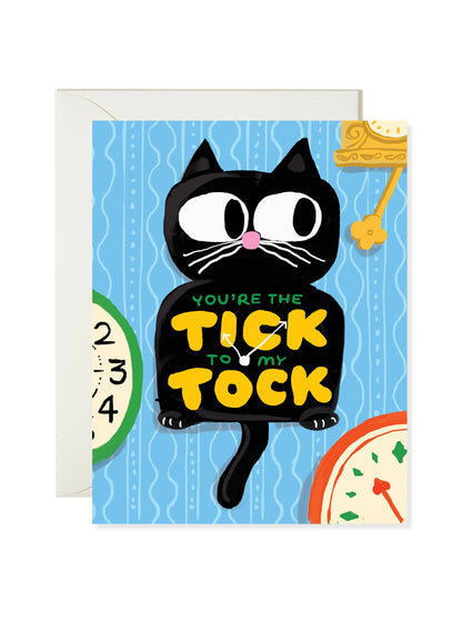 Tick Tock Clock Greeting Card