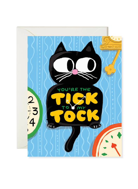 Tick Tock Clock Greeting Card