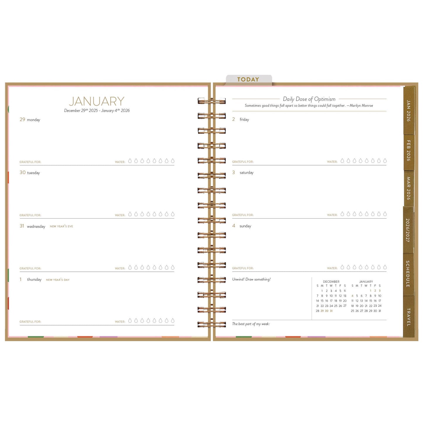 2026 Sweet Days Vase 12 Month Planner