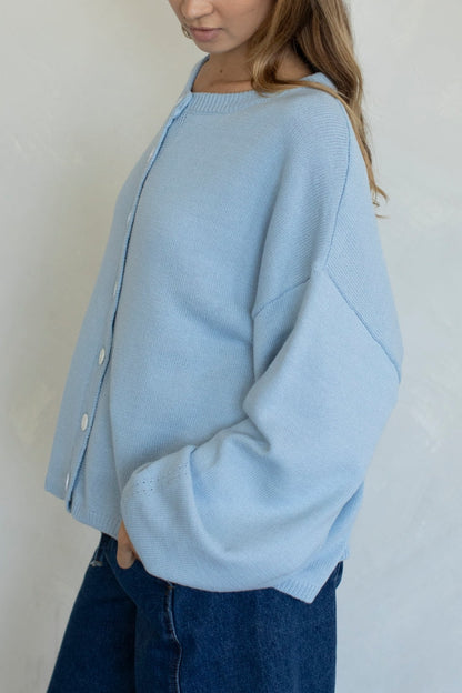 Willow Oversized Cardigan | Sky Blue