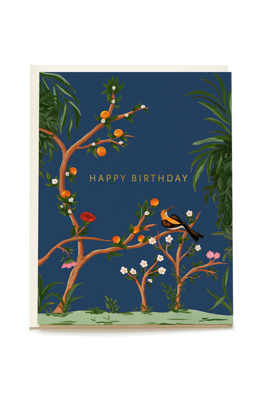 Ancient Garden Birthday Card