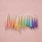 Beeswax Birthday Candles | Rainbow Ombré