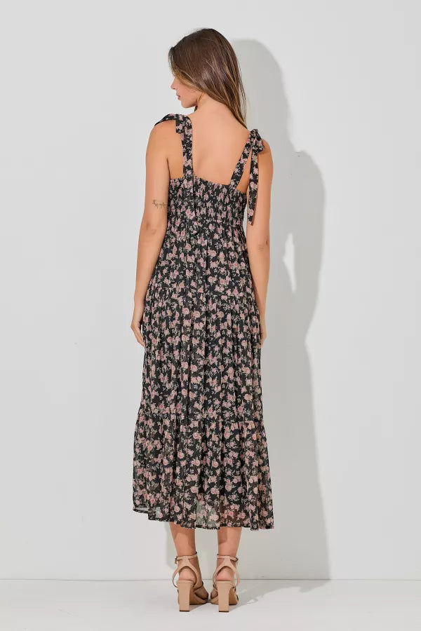 Upstate Escape Tiered Midi Dress
