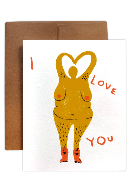 I Love You Cowgirl Card