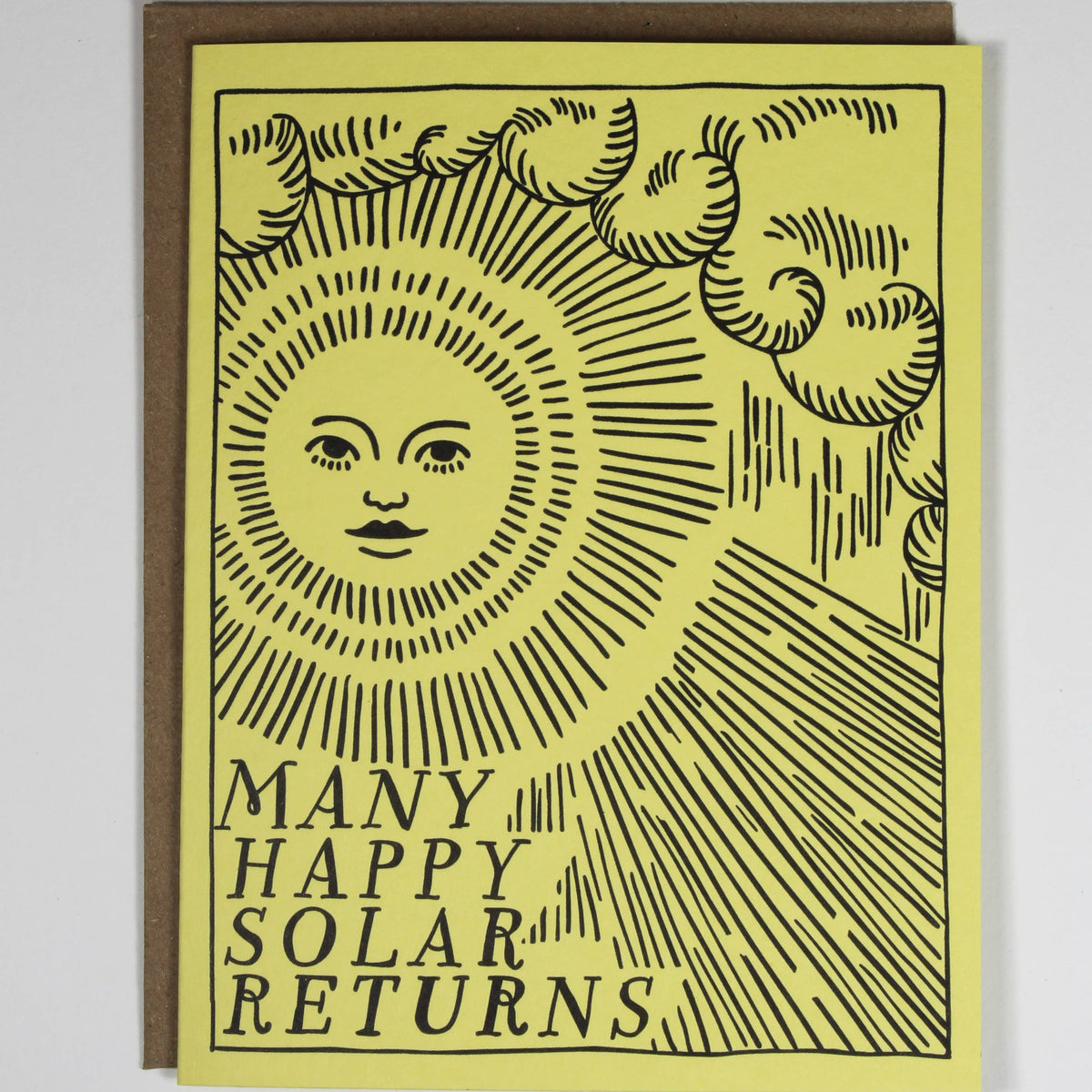 Birthday Solar Return Letterpress Card