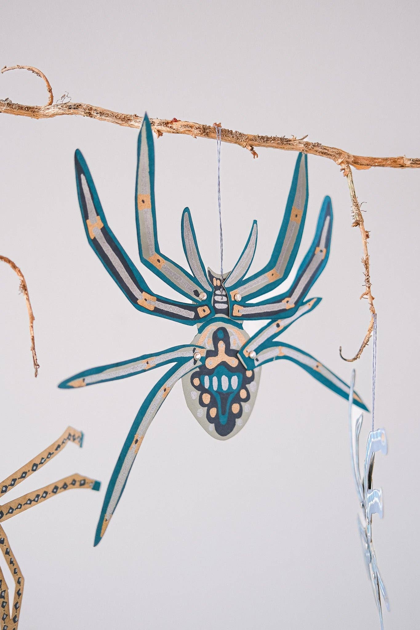 Paper Ornaments | Hanging Spiders