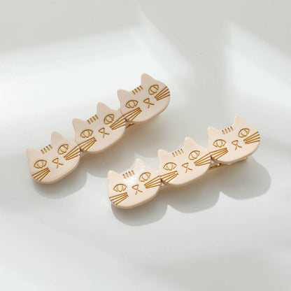 Three's Company Cat Barrette | Assorted