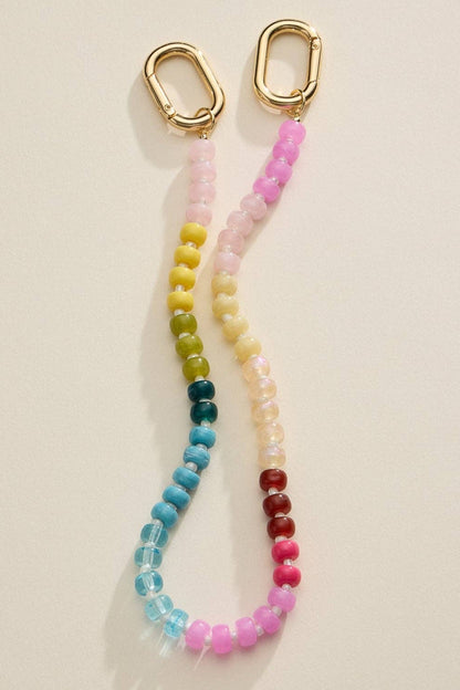 Colorful Beaded Bag Charm