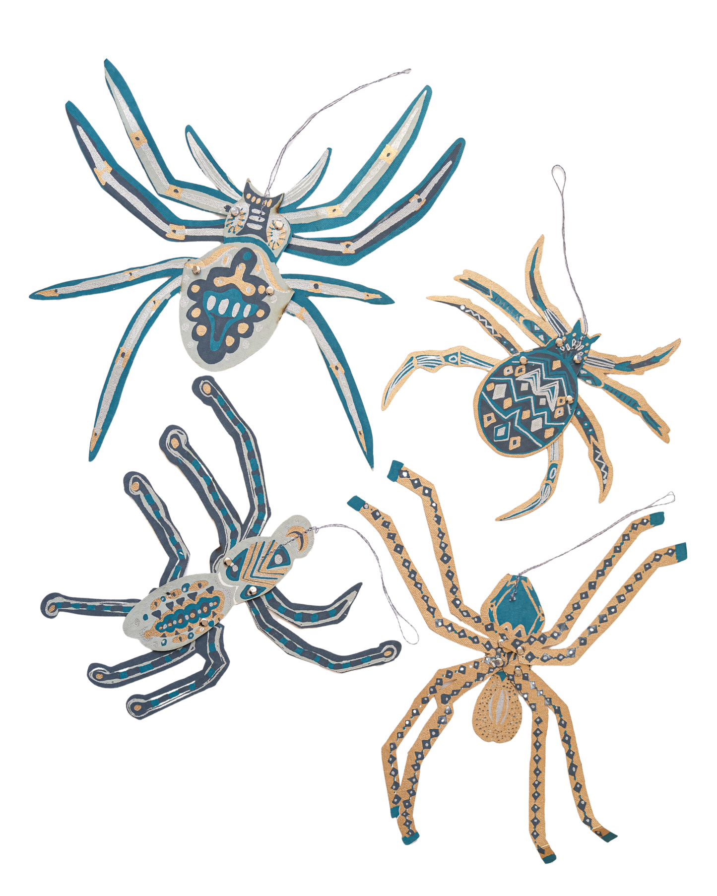 Paper Ornaments | Hanging Spiders