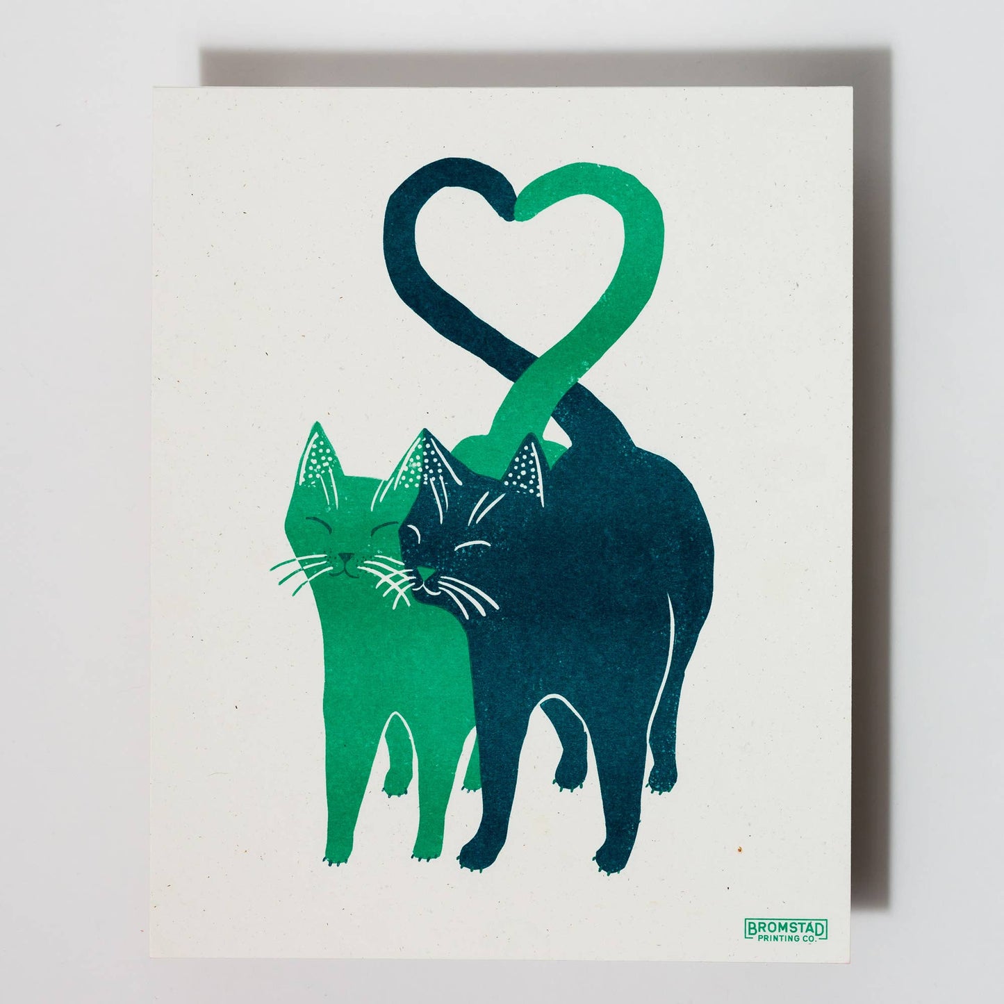 Love Cats Risograph Print