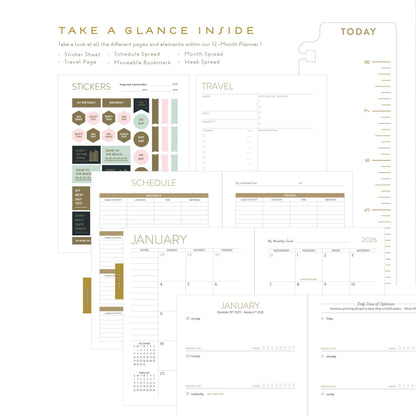 2026 Sweet Days Vase 12 Month Planner