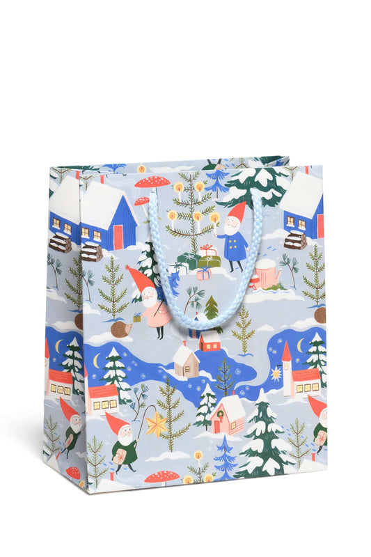 Holiday Gnomes Gift Bag | Medium