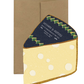 Cheese Slice Die Cut Card