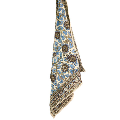 Kalamkari Cotton Bandana | Dusky Blooms