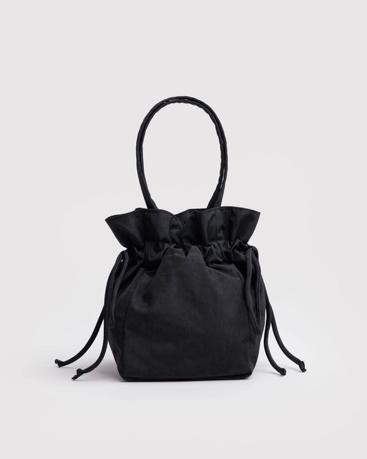 Nylon Drawstring Bag | Black