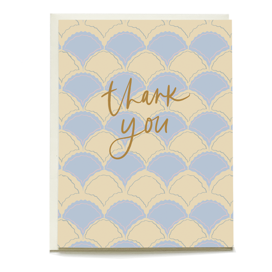 Scallops Thank You Card
