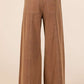 Mineral Wash Wide Leg Pants | Cocoa