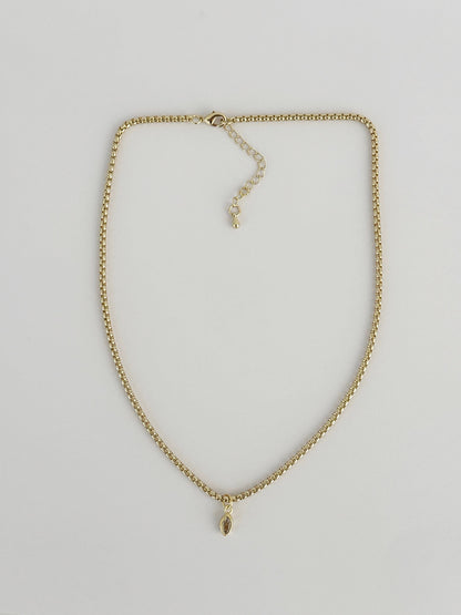 Semplice Necklace | Clear CZ