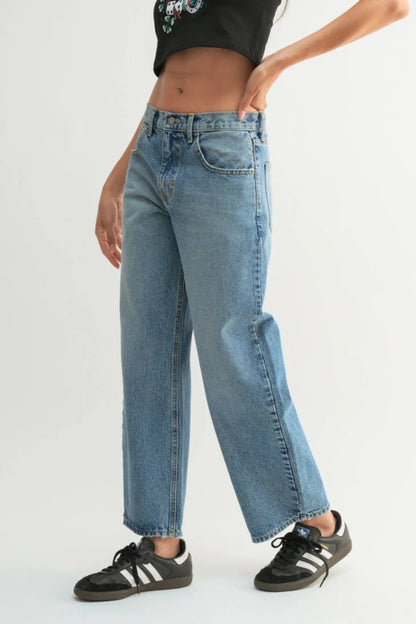 Vintage Barrel Leg Denim | Medium Wash