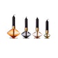 Glass + Metal Taper Candle Holder