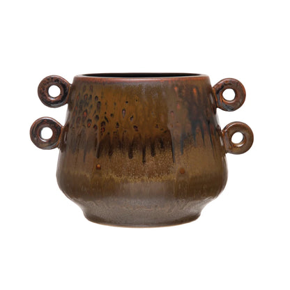 Stoneware Pot with Handles