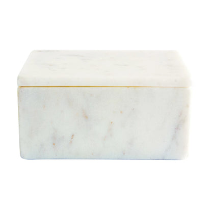 Marble Catchall Box with Lid