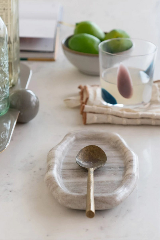 Cloud Marble Serving Tray