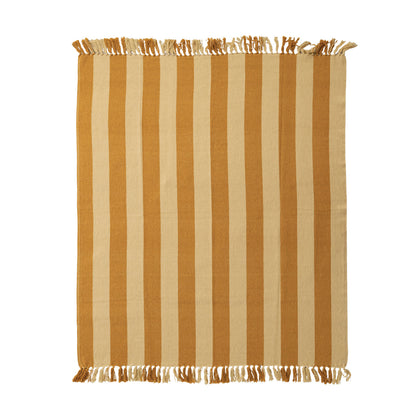 Cabana Fringe Blanket | Mustard