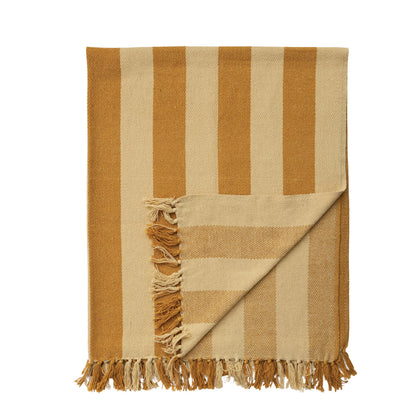 Cabana Fringe Blanket | Mustard