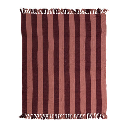 Cabana Fringe Blanket | Berry