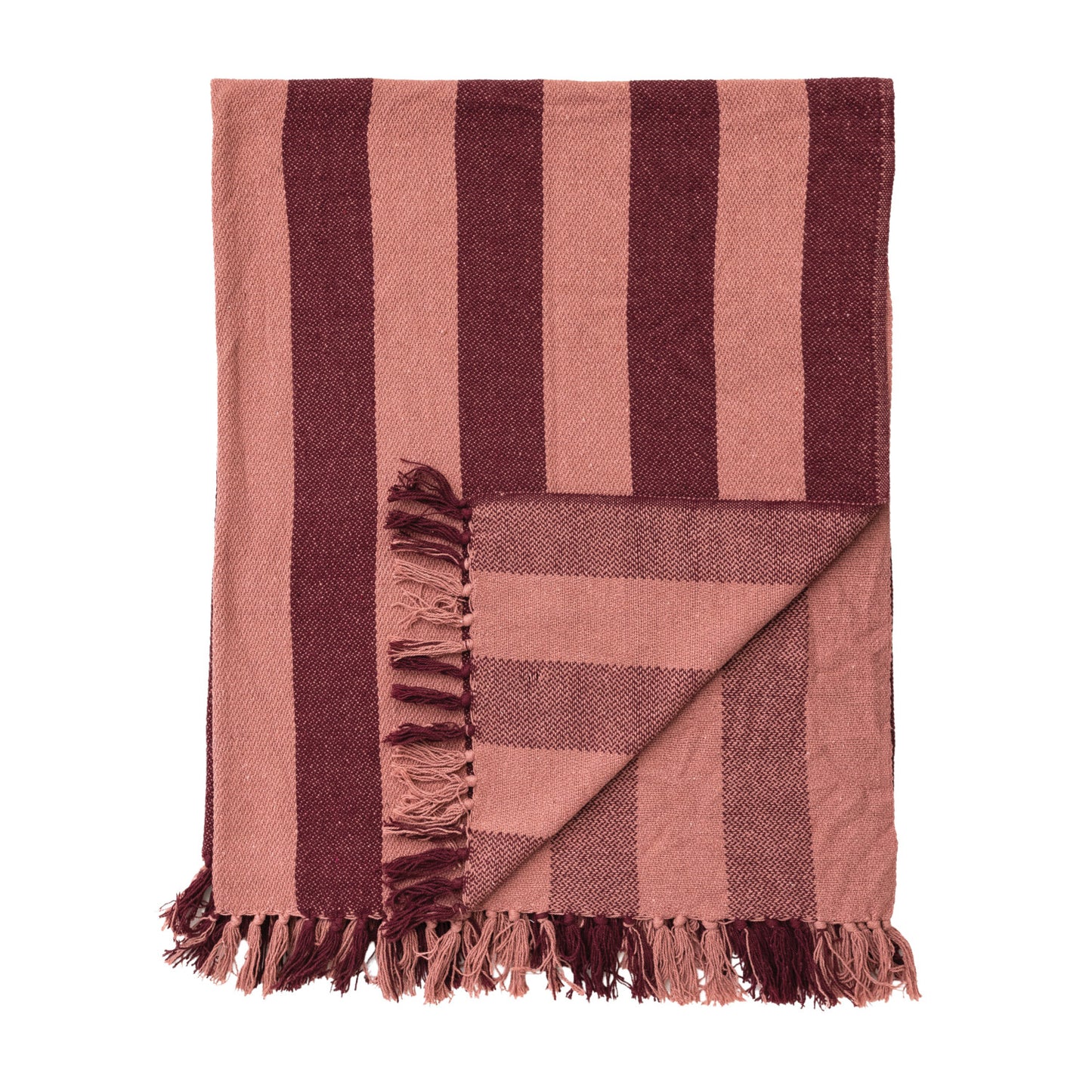 Cabana Fringe Blanket | Berry