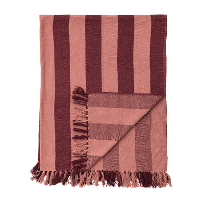 Cabana Fringe Blanket | Berry