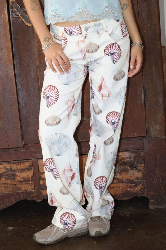 Sally Sells Seashells Wide Leg Pants | Neutral