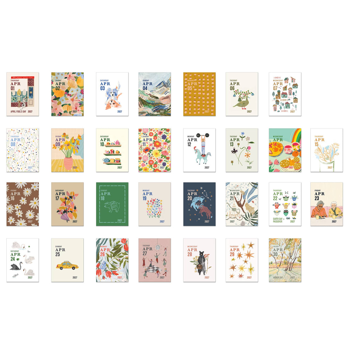 2027 Daily Post Calendar