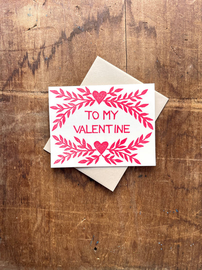 To My Valentine Vine Card