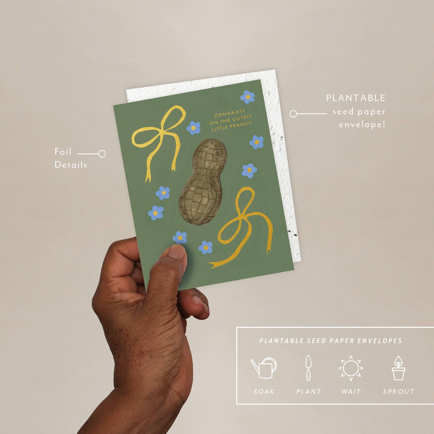 Little Peanut Baby Card