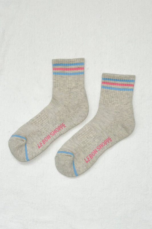 Girlfriend Socks | Bright Grey