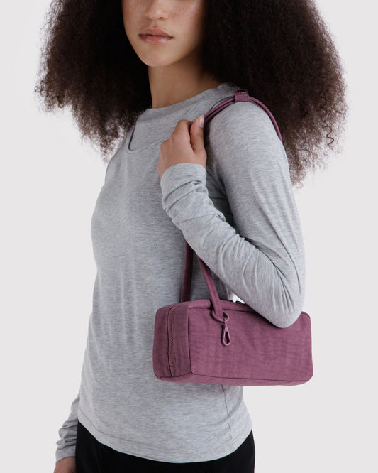Small Nylon Bowler Bag | Wild Plum
