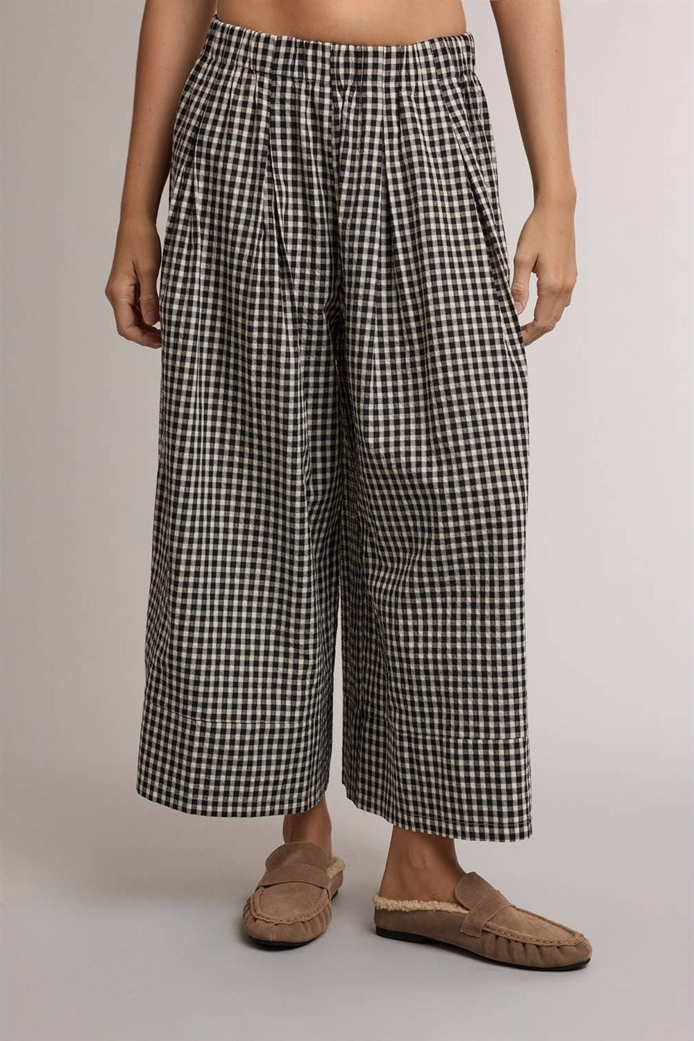 On The Move Gingham Pants