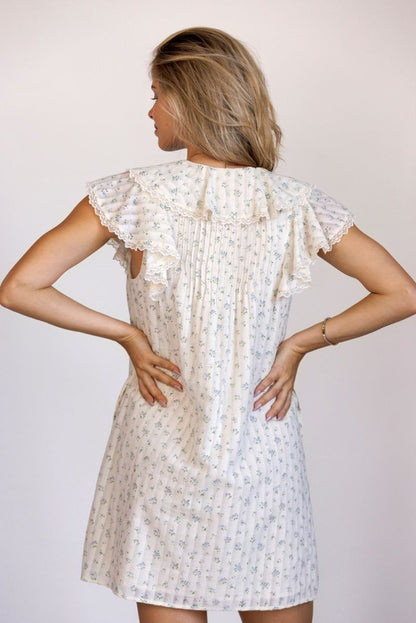 Ever After Mini Dress | Blue Floral