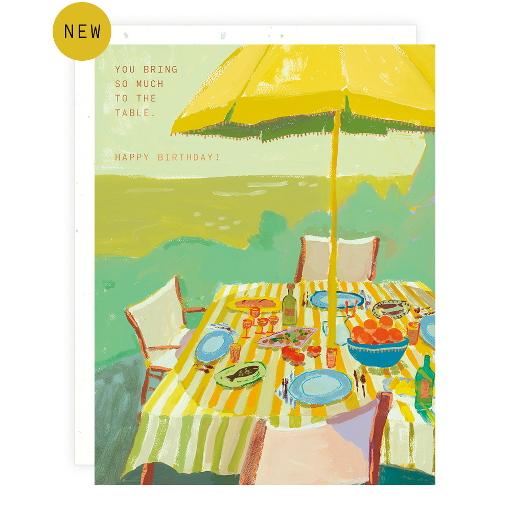 Table Birthday Card