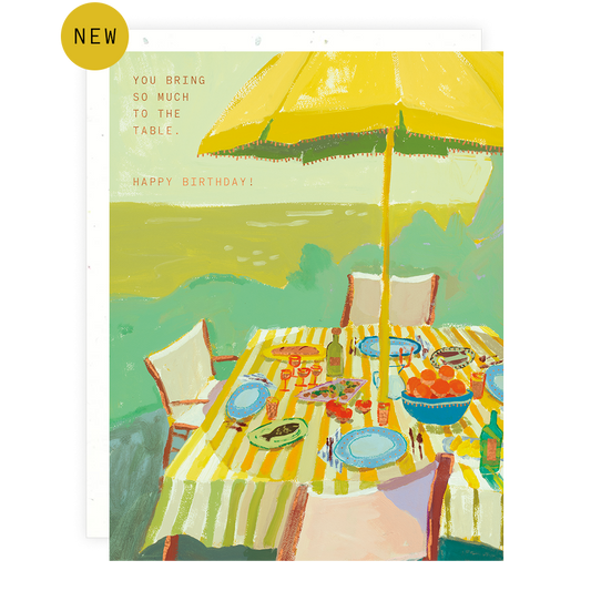 Table Birthday Card