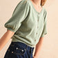 Frankie Short Sleeve Cardigan | Sage
