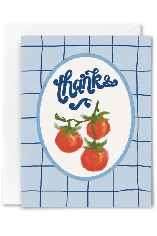 Tomato Thanks Card