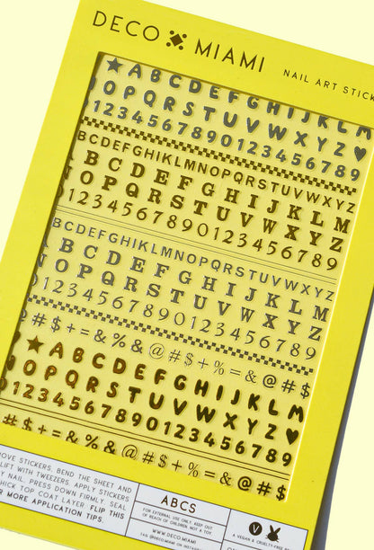 Nail Art Stickers | ABCs