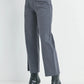 Wide Leg Utility Jeans | Charcoal