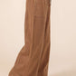 Mineral Wash Wide Leg Pants | Cocoa