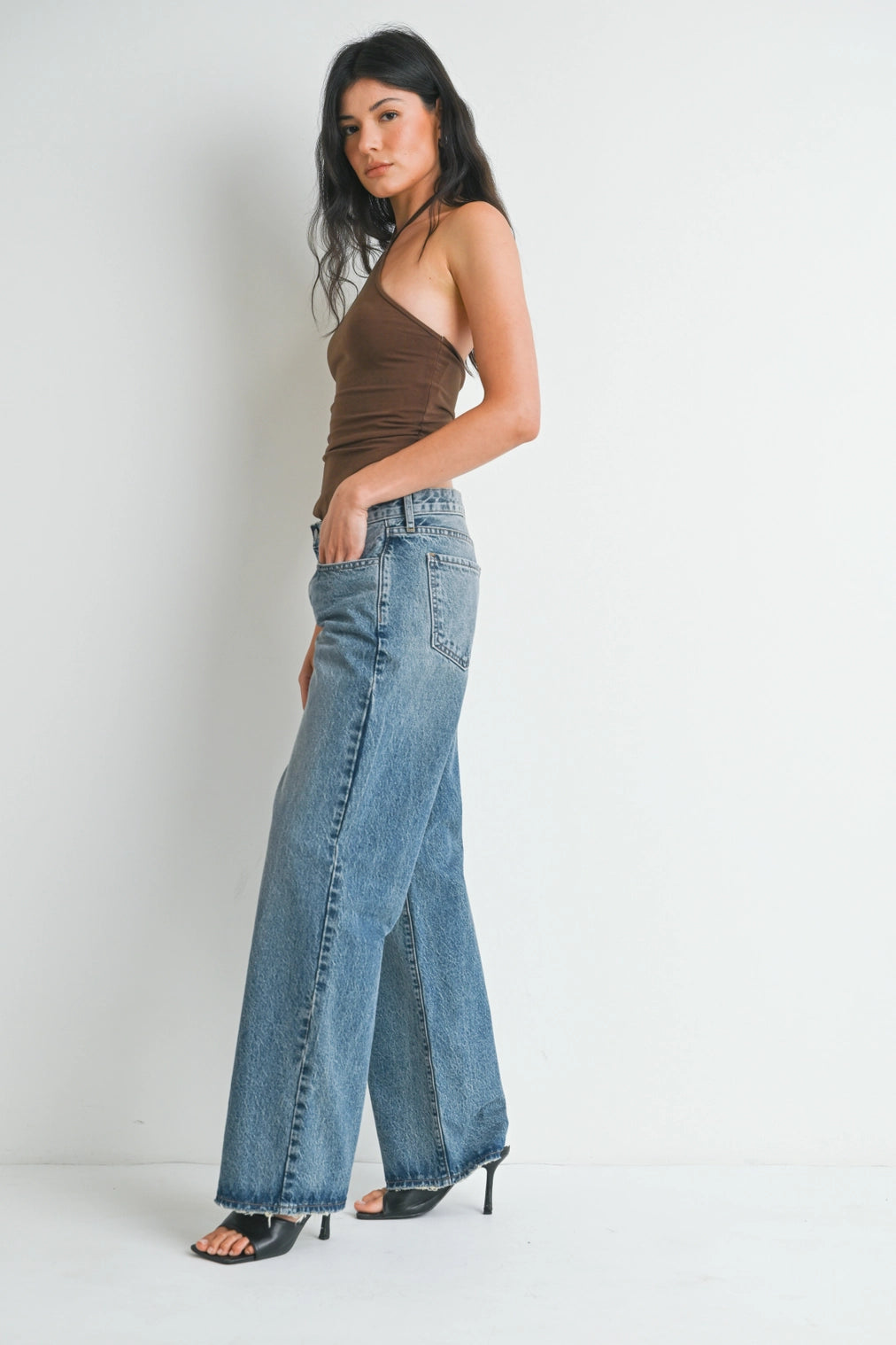 Low Rise Slouchy Denim | Medium Wash